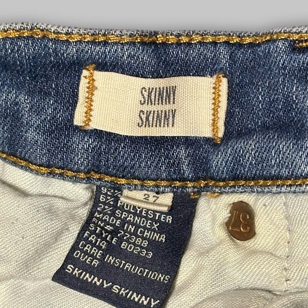 Madewell Skinny Skinny Distressed Blue Jeans Women’s Size 27 - Picture 6 of 6